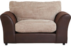 HOME New Bailey Jumbo Cord Snuggler Chair - Natural